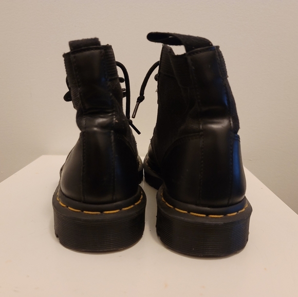 Doc Martens Beam lace up boot in black Size 7 Men canvas leather boot - Picture 3 of 6